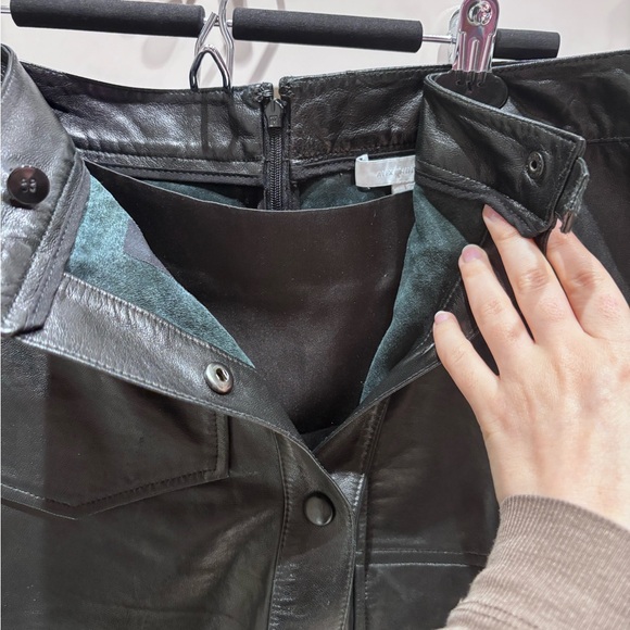 Alexander wang lamb leather skirt sz 6 - Picture 5 of 8